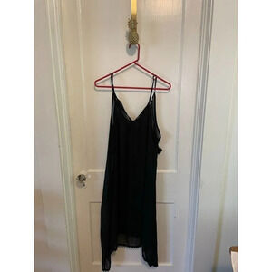 Old Navy Women's size X-large Black Sheer Coverup Dress
